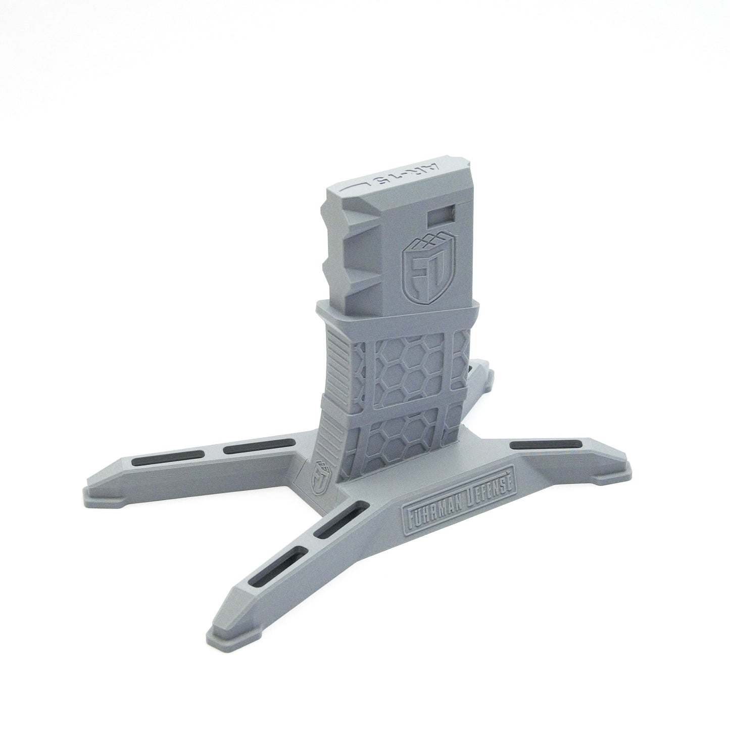 AR-15 MOD1 Display Stand – Horizontal Magwell Holder, Low Profile Rifle Storage