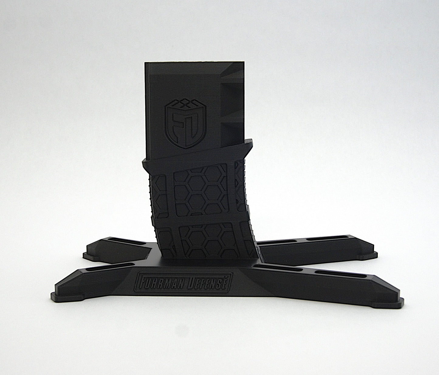 AR-15 MOD1 Display Stand – Horizontal Magwell Holder, Low Profile Rifle Storage