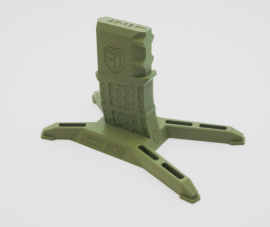 AR-15 MOD1 Display Stand – Horizontal Magwell Holder, Low Profile Rifle Storage