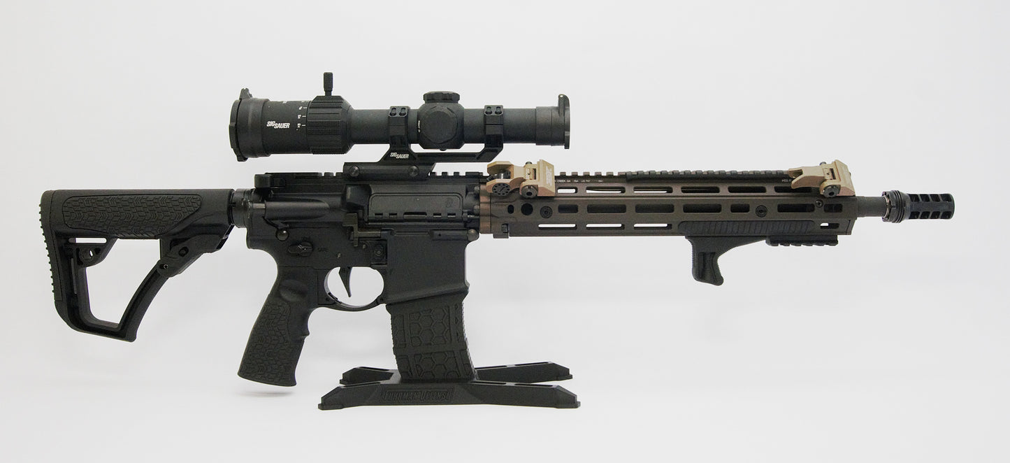 AR-15 MOD1 Display Stand – Horizontal Magwell Holder, Low Profile Rifle Storage