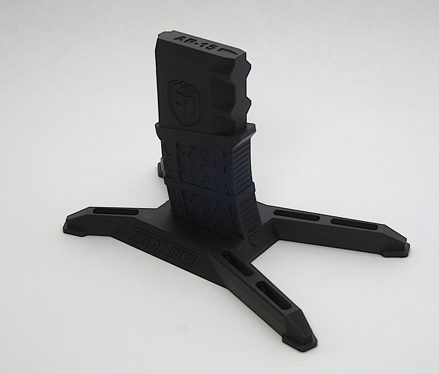 AR-15 MOD1 Display Stand – Horizontal Magwell Holder, Low Profile Rifle Storage